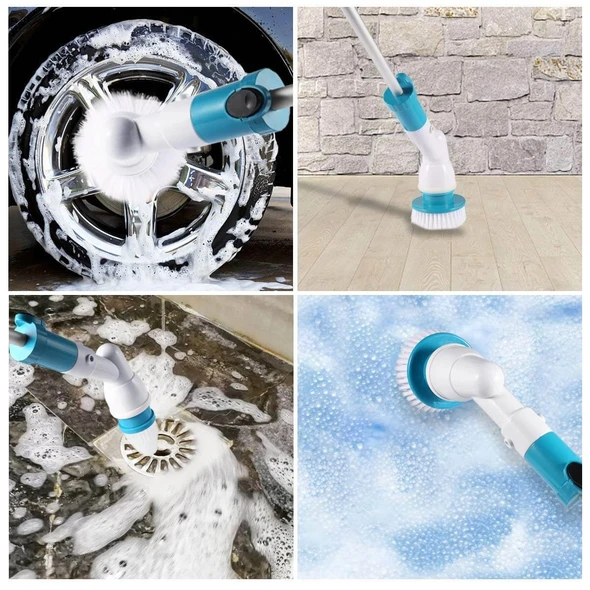 Electric spin scrubber - Cordless Chargeable Home and Bathroom Cleaner