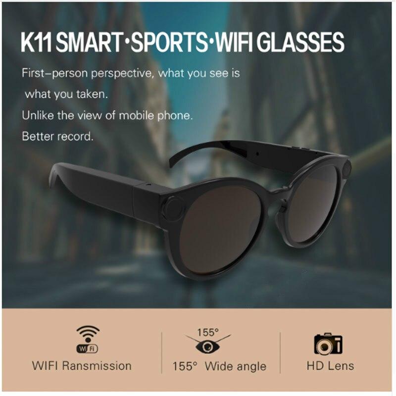 Lunettes de cyclisme WiFi Mini caméra HD 1080P DVR enregistreur vidéo audio 