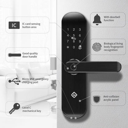 PINEWORLD Biometric Fingerprint Lock