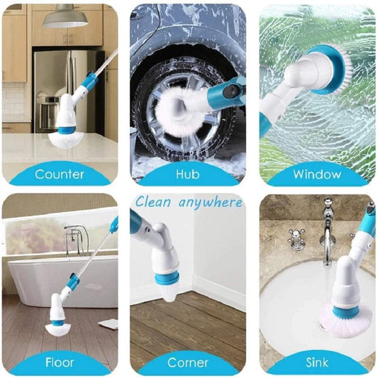 Electric spin scrubber - Cordless Chargeable Home and Bathroom Cleaner