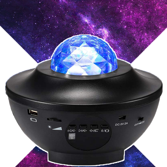 Galaxy Projector With Star Lights & Ocean Waves (Bluetooth Speaker and Remote)